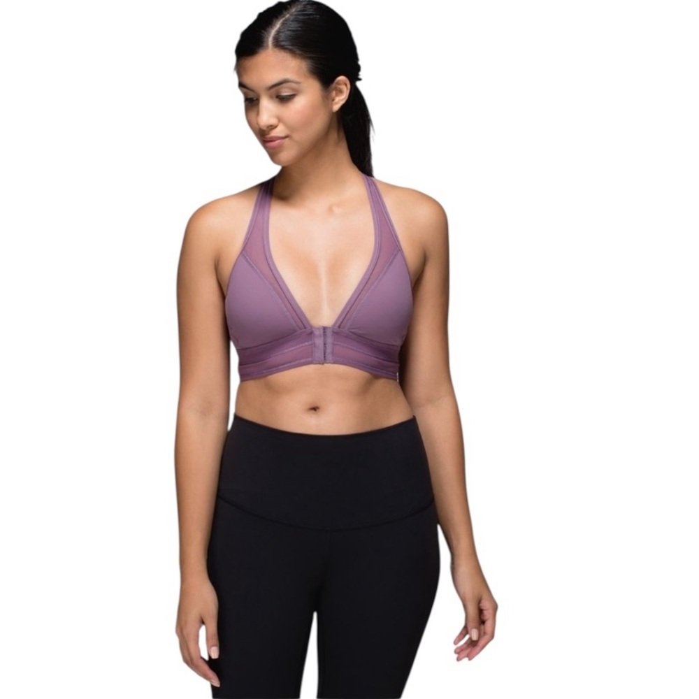 lululemon Seek the heat  Sports Bra Purple Fog Size 2